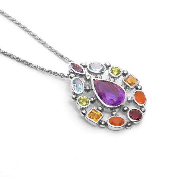 Pendentif univers argent Mani